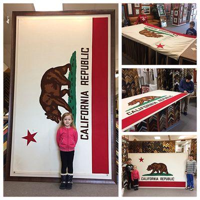 It was a pleasure of working on a double oversized original Ca. Flag!