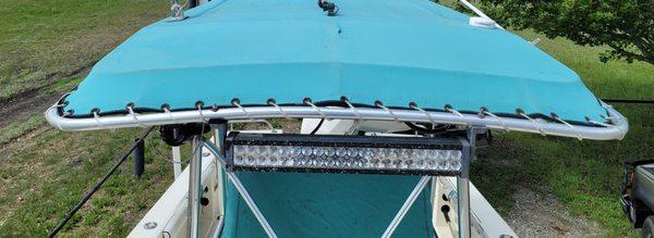 Need shade on your boat? Let us cover your existing T-top, k-top or Bimini boat top.