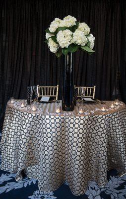 Black/Gold Place Setting