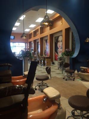 View of front from pedicure area