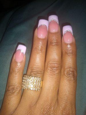 June 2024 my natural nails acrylic overlay