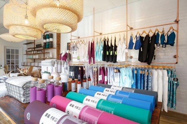 Enjoy our boho-industrial-chic boutique complete with premium activewear and modern essentials.