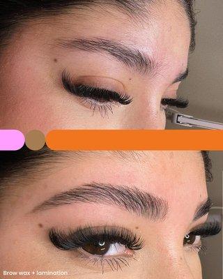 Brow shaping!