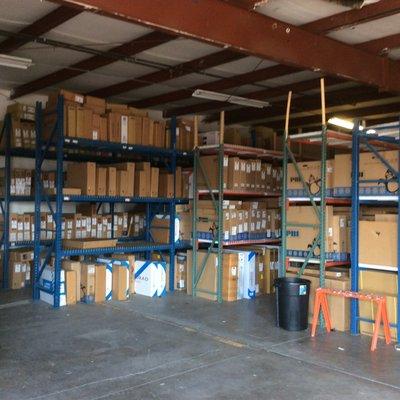 Just a few of our Radiators, Condensers and Cooling Fans in our 6,000 SF warehouse.