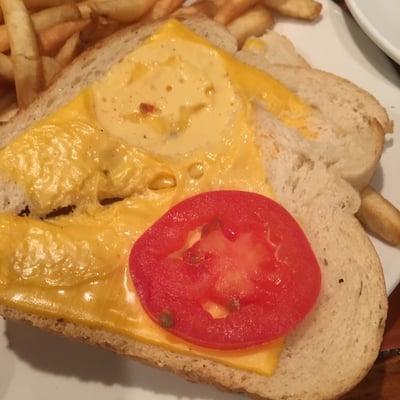 Disgusting Grilled ?Cheese and Tomato