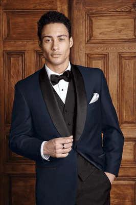 Bradford Navy Blue tuxedo Jacket Slim Fit