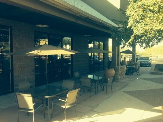 Outdoor patio now open for your comfort