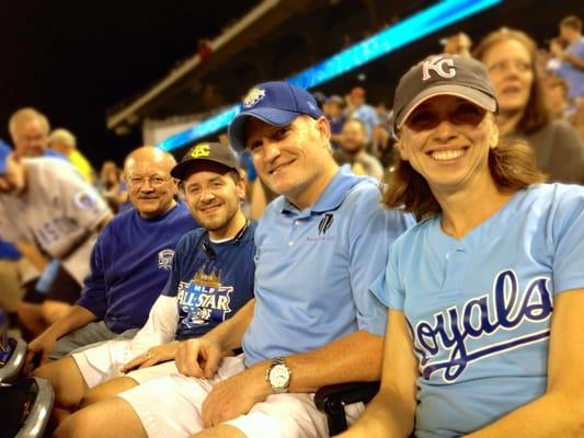 Reavey Law staff at KC Royals game