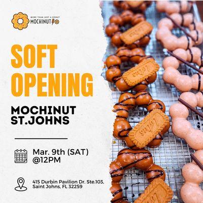 Mochinut St.Johns Soft Opening on Mar.9th