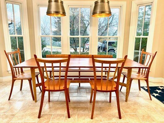 Curly Cherry table and chairs