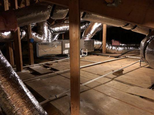 New ducting and furnace