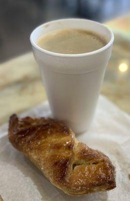 Cuban American Coffee and Cream Cheese Pastry