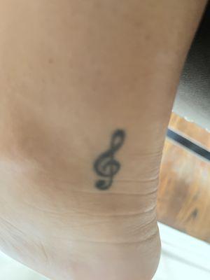 Ankle tattoo