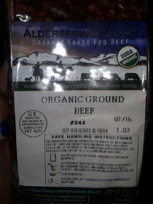 Organic ground beef