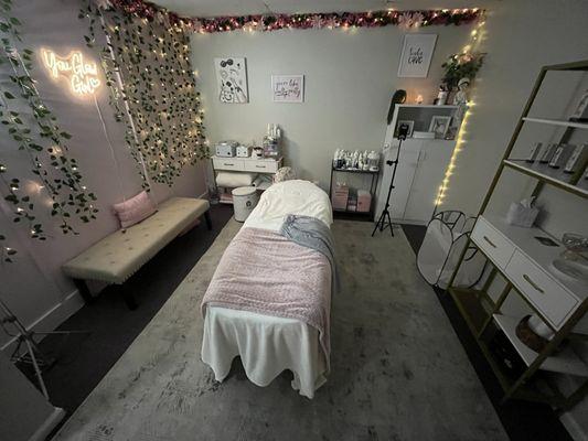 Cozy facial room