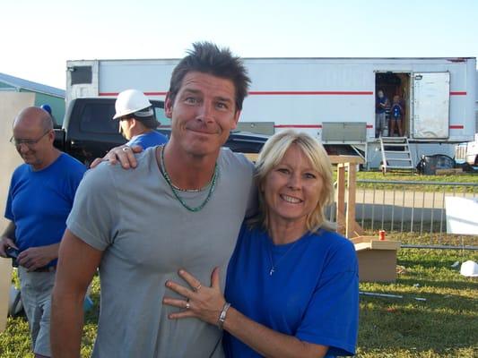 Extreme Home Makeover - Philo, Illinois  with Ty Pennington, Designer.  Building and painting furniture for 3 Children's bedr...