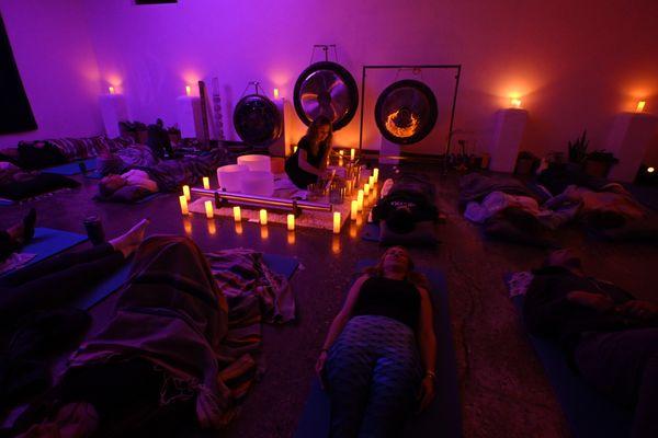 Sound baths an sound healing events.