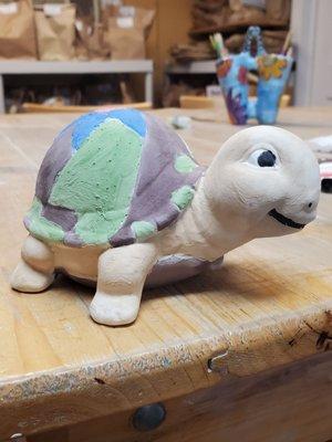 Finished turtle prior to getting fired up