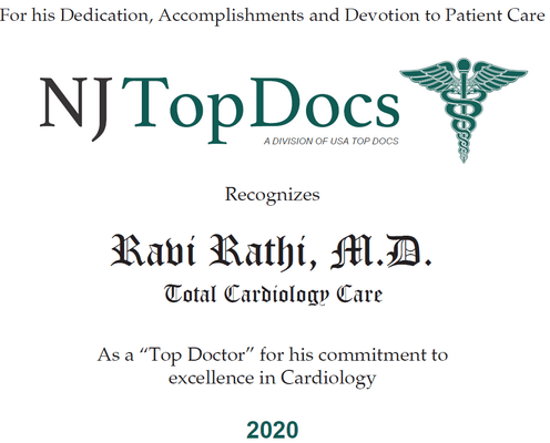 Ravi Rathi, MD FACC Top Doc 2020