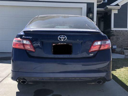 Toyota Camry Bumper After Picture