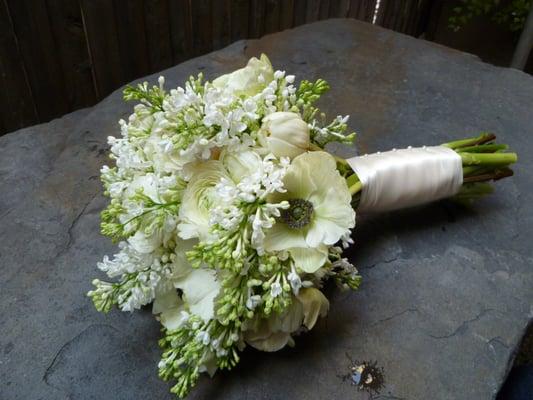 Rustic All White Bouquet