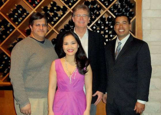 Holiday Party-Dr. Jose Bisquerra, Dr. Vi Ho, Dr. Craig Curd, Dr. Kevin Izu (left to right)