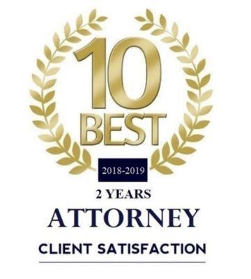 Rated Top 10 Best Law Firm in NH for 2018, 2019 and 2020 by ALI!