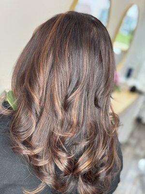 Warm balayage