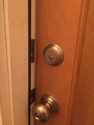 Fresh new deadbolt install.