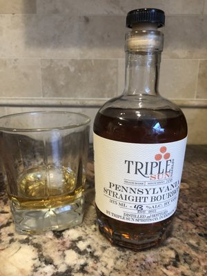 Triple Sun Pennsylvania Straight Bourbon.