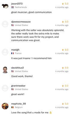 Reviews from satisfied clients on Fiverr.