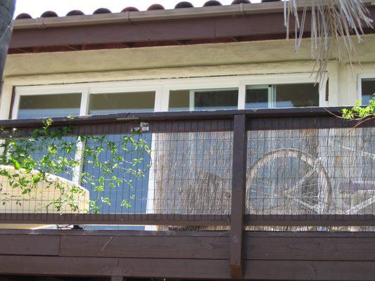 One of the upstairs doors and windows finished