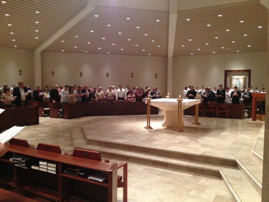 Chapel during Holy Mass