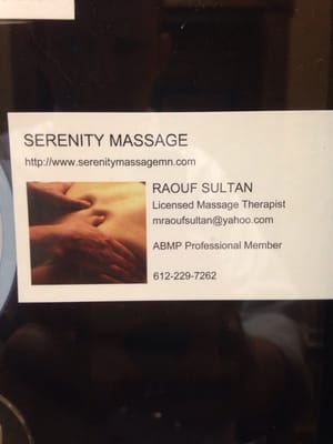 Serenity massage!