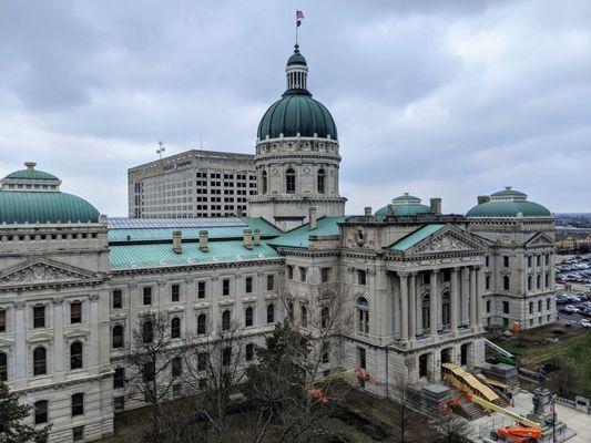 View of the Statehouse from the top floor