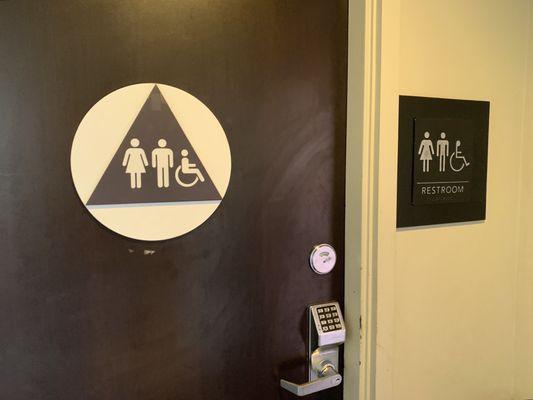 Yes Yelp, they have gender neutral restrooms ;-)