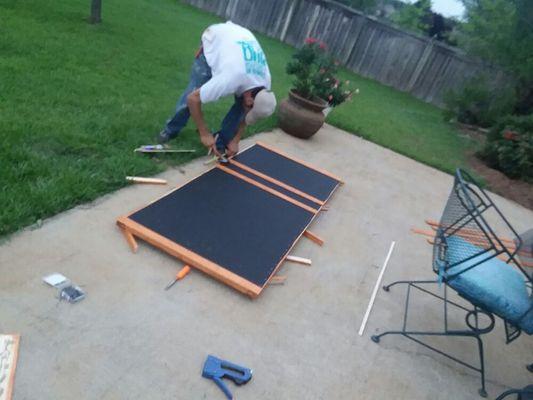 Rereinforcing the screen door