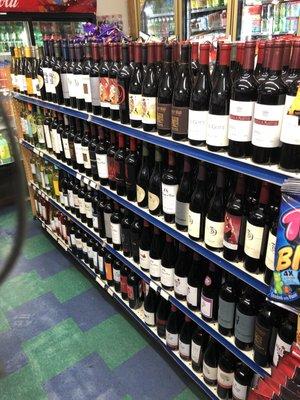 Nice selection of Wine.