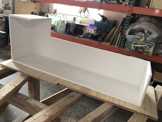 Custom contemporary shelf