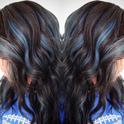 Blue highlights by Brittany Giles