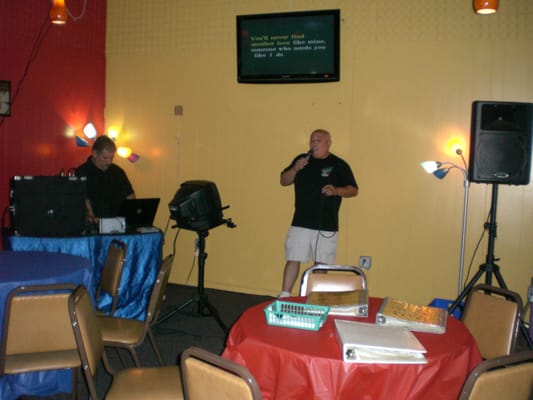 Mark singing Karaoke!