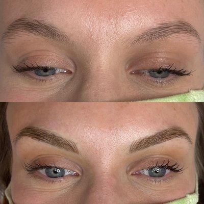 Microblading before and after