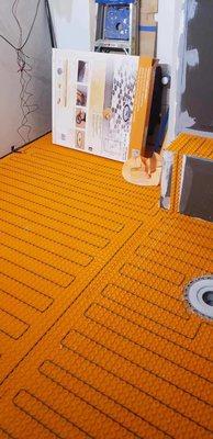 Schluter heated floor