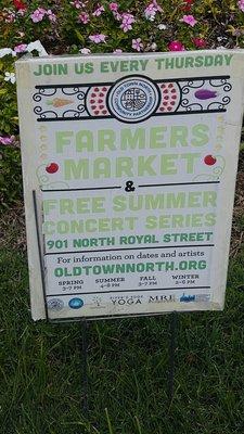 Farmers Market & Summer Concerts