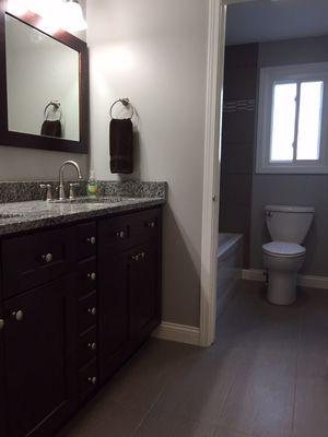 Updated & modern master bath.