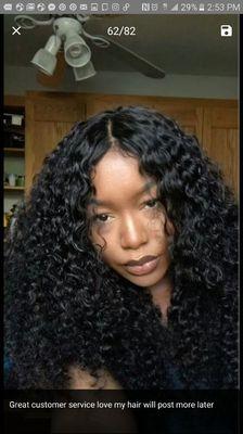 Lace frontal with full hair extension