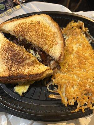 Steak egg and cheese