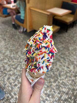 Swirl Sprinkle Cone