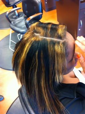 Vicky did this to my hair ,