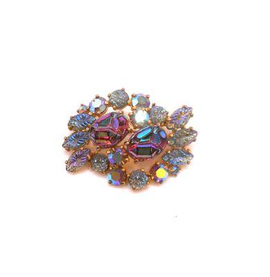 Vintage Art Glass Brooch 1960's designed by Elsa Schiaparelli.